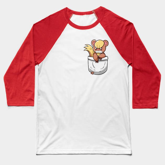 Pocket Yun goose Baseball T-Shirt by TechraPockets